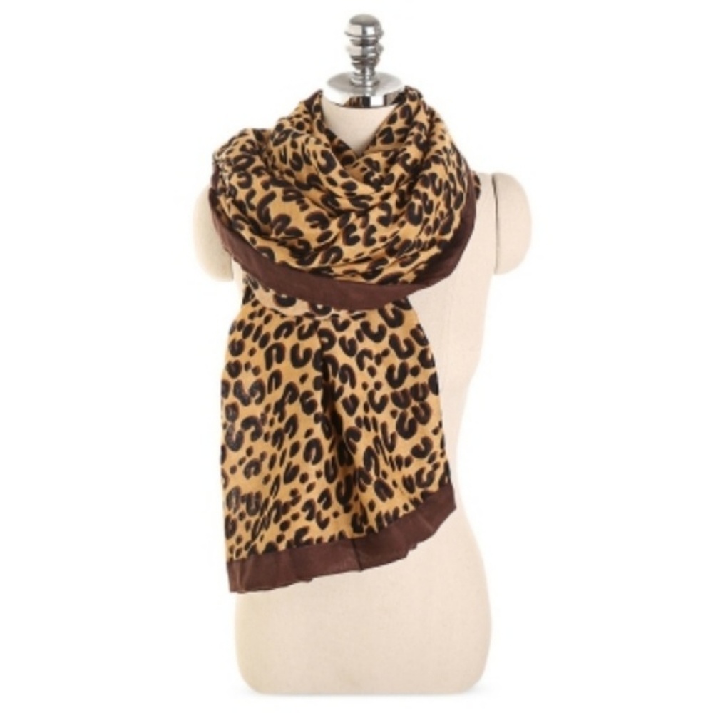 SALE - Boutique Long Leopard Pattern Scarf